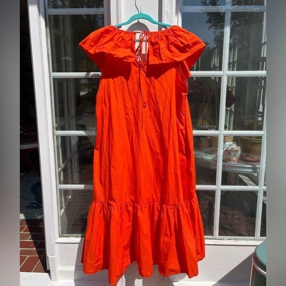 Anthropologie WHIT TWO Flouncy Ruffle Midi Dress NWT - Picture 7 of 9